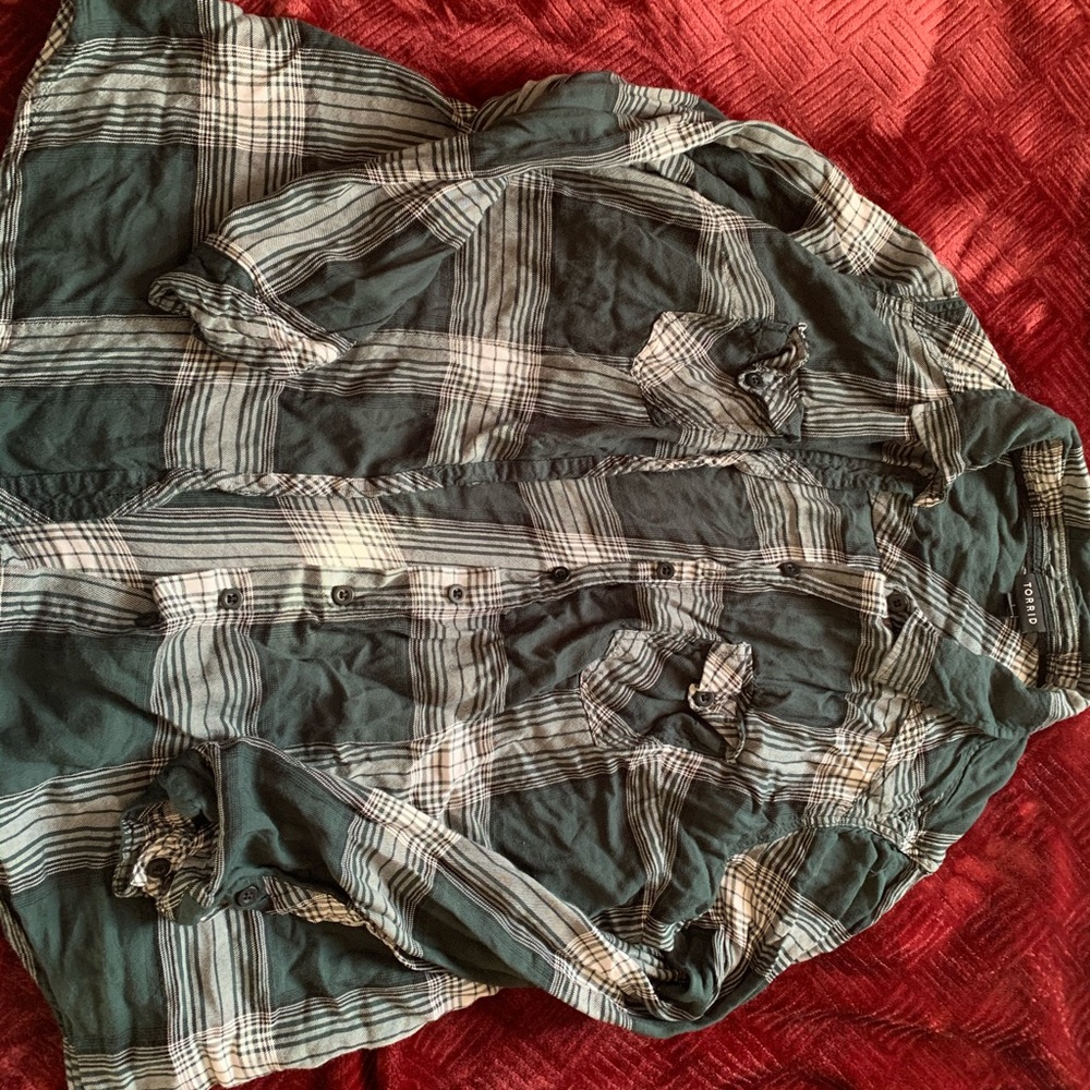 Green plaid never worn.